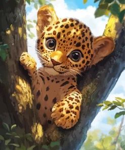 Cheetah Baby Diamond Painting