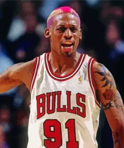 Dennis Rodman Chicago Bulls Diamond Painting