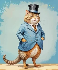 Fat Mr Cat Diamond Painting