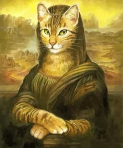 Mona Lisa Cat Art Diamond Painting