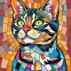 Mosaic Cat Art Diamond Painting