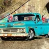 Old Teal Chevy Diamond Painting
