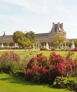 Paris Tuileries Garden Diamond Painting