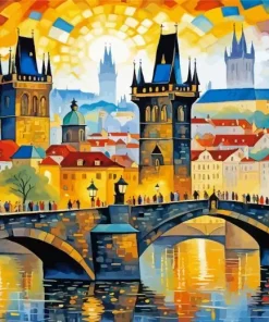Prague Charles Bridge Art Diamond Painting
