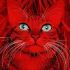 Red Cat Diamond Painting