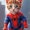 Spider Man Cat Diamond Painting