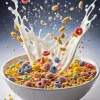 Splash Cereal And Milk Diamond Painting