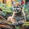 Wild Cougar Art Diamond Painting