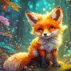 Aesthetic Baby Fox Diamond Painting