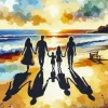 Aesthetic Family Silhouette Diamond Painting