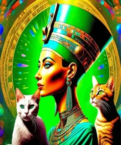 Aesthetic Goddess Nefertiti Art Diamond Painting