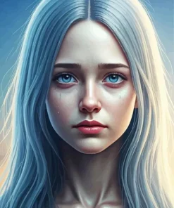 Aesthetic Sad Girl Diamond Painting