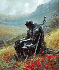 Aesthetic Sad Warrior Art Diamond Painting