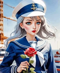 Aesthetic Sailor Girl Diamond Painting