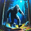 Aesthetic Scary Bigfoot Art Diamond Painting