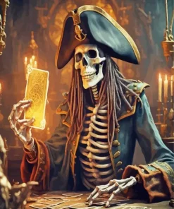 Aesthetic Scary Pirate Art Diamond Painting
