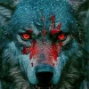Aesthetic Scary Wolf Eyes Art Diamond Painting
