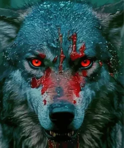 Aesthetic Scary Wolf Eyes Art Diamond Painting
