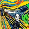 Aesthetic Scream Pop Art Diamond Painting
