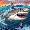Aesthetic Shark Attack Art Diamond Painting