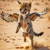 Baby Cheetah With Wings Diamond Painting