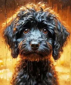 Black Cavoodle Diamond Painting