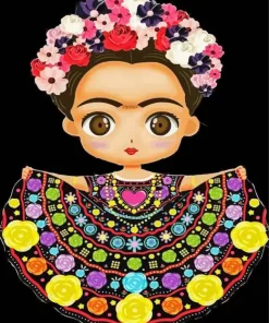 Cartoon Frida Kahlo Diamond Painting