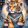 Cartoon King Tiger Diamond Painting