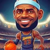 Cartoon Lebron James Diamond Painting