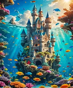 Castle Under The Sea Diamond Painting