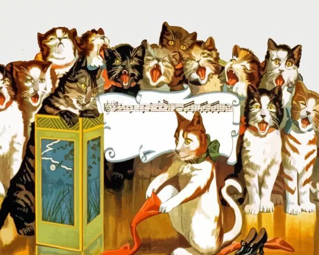 cats choir Diamond Paintings Cats Choir Diamond Painting
