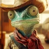 Chameleon Cowboy Diamond Painting