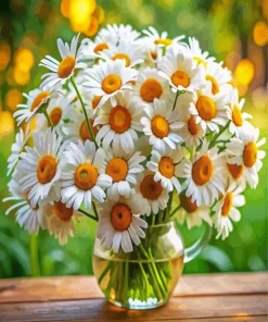 Chamomile Flowers Bouquet Diamond Painting