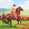 Chaps Cowgirl Art Diamond Painting