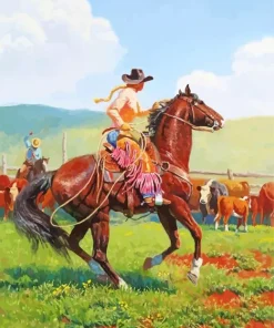 Chaps Cowgirl Art Diamond Painting