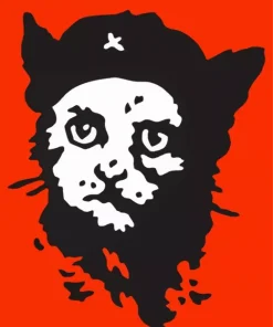 Che Guevara Cat Art Diamond Painting