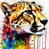 Cheetah Face Art Diamond Painting
