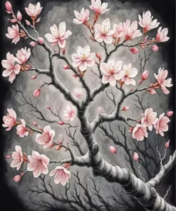 Cherry Blossom Branch Diamond Painting
