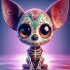 Chihuahua Skull Art Diamond Painting