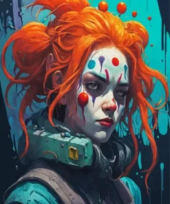 Clown Girl Art Diamond Painting