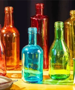 Colored Glass Bottles Diamond Painting