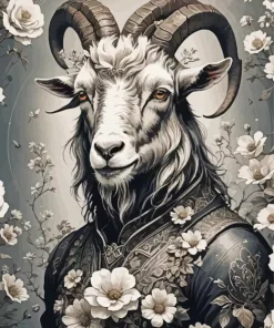 Cool Goat Art Diamond Painting