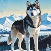 Cool Siberian Husky Diamond Painting