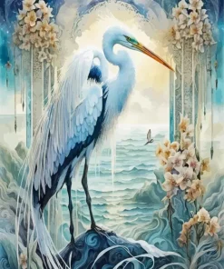Egret Art Diamond Painting