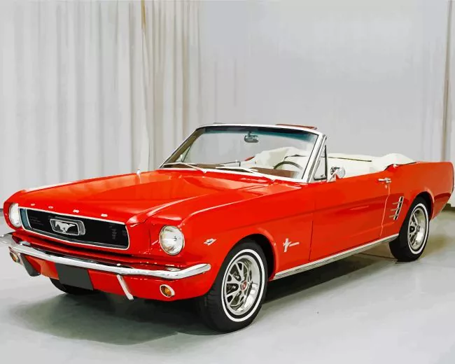 ford mustang convertible Diamond By Numbers Ford Mustang Convertible Diamond Painting