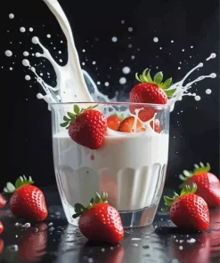 Glass Of Milk Diamond Painting
