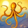 Golden Octopus Diamond Painting