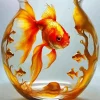 Goldfish In A Bowl Diamond Painting