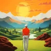 Golf Course Sunset Diamond Painting