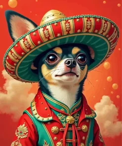 Mexican Chihuahua Diamond Painting